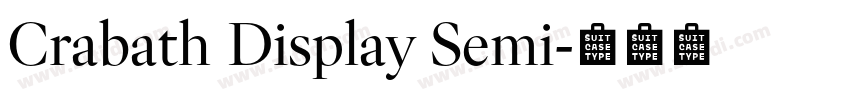 Crabath Display Semi字体转换
